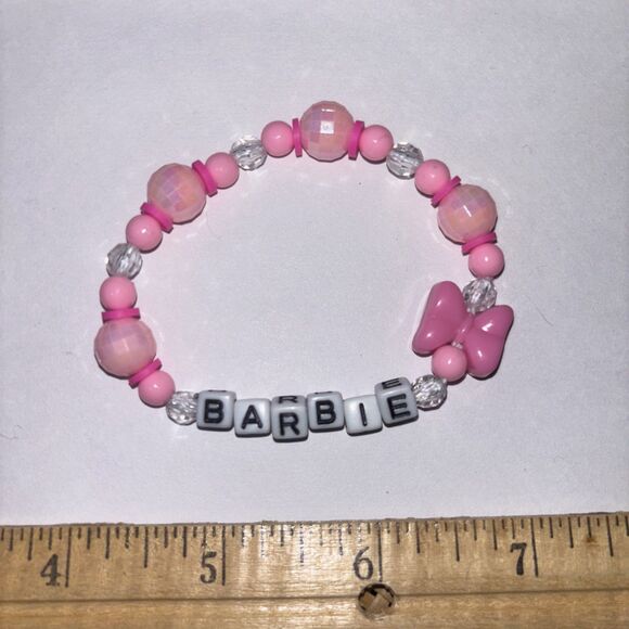 Multicolor “Barbie” Bracelet Adult Humor Beaded Handmade Naughty Accessories - Picture 3 of 3
